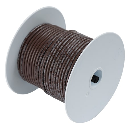 Ancor Primary Wire, Marine, 12 AWG, 1C C, Brown, Vinyl, Stranded, 600V, 100 ft. 106210